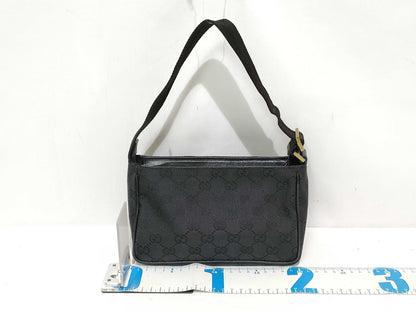 GUCCI GG Canvas Gucci 106644 GG Canvas Black Accessory Pouch Mini Bag Shoulder Bag