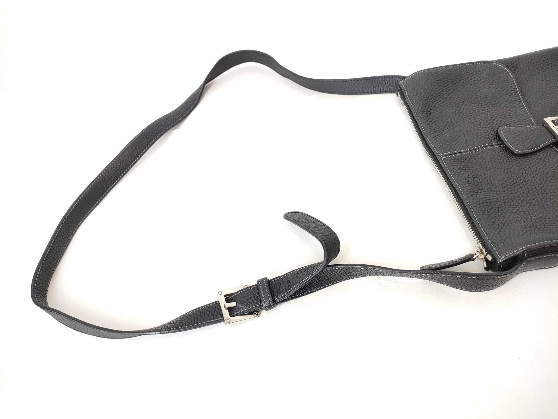 LOEWE Shoulder Bag Leather Black Shoulder Bag