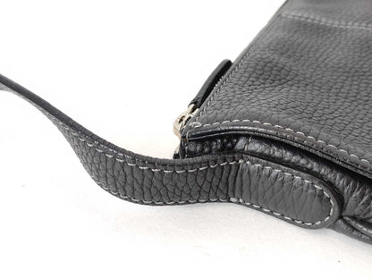 LOEWE Shoulder Bag Leather Black Shoulder Bag