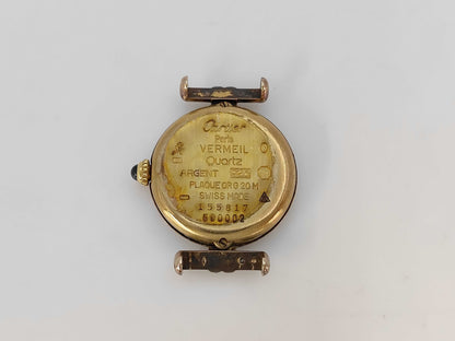 Cartier Must Colisee Vermeil 155817 590002, after-market diamond, undamaged, in good condition, women's watch
