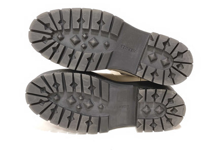 HERMES Hallow Side Gore Boots Ivory Other Shoes