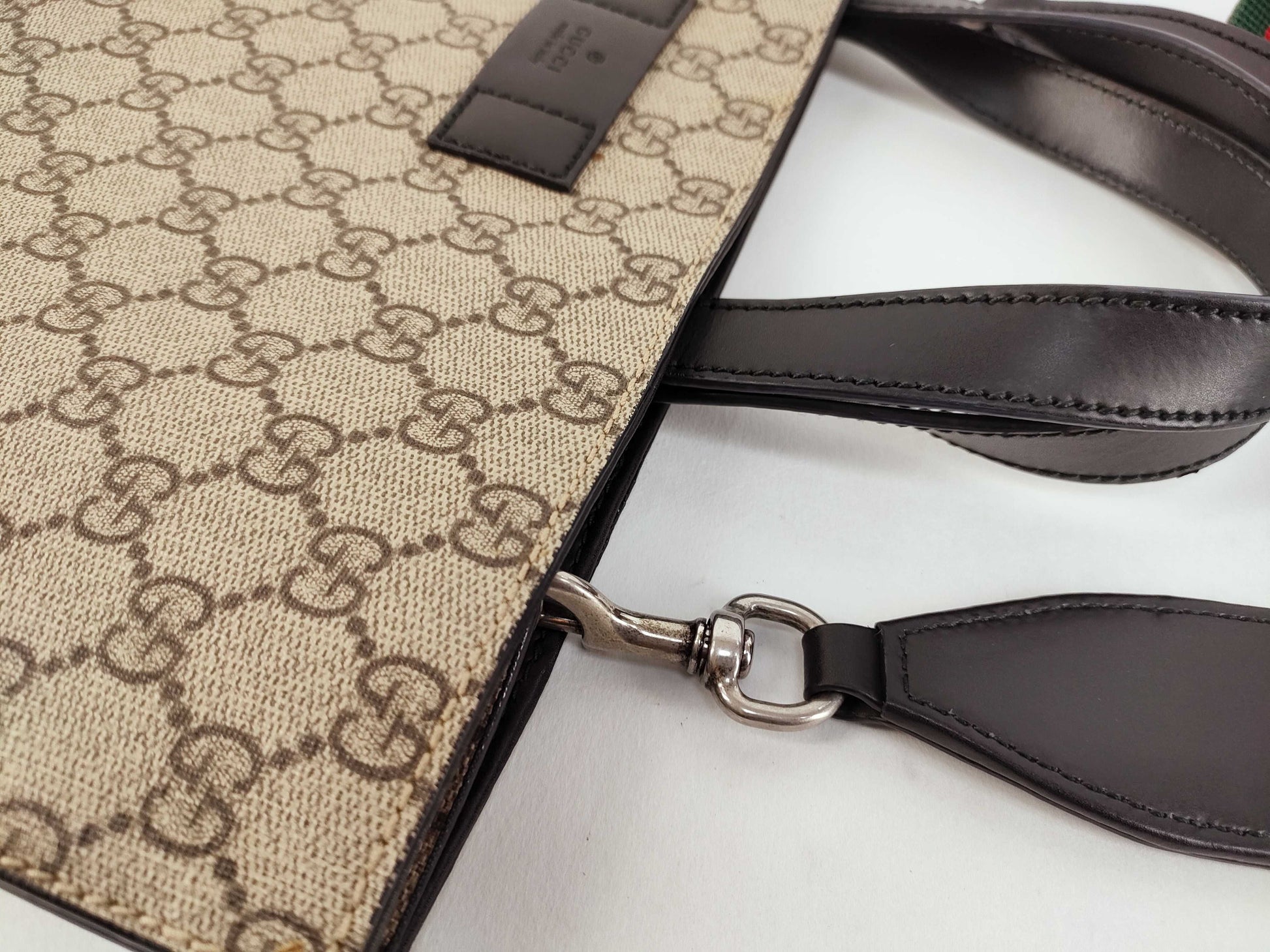 GUCCI GG Canvas Gucci Sherry 2-Way Tote Bag