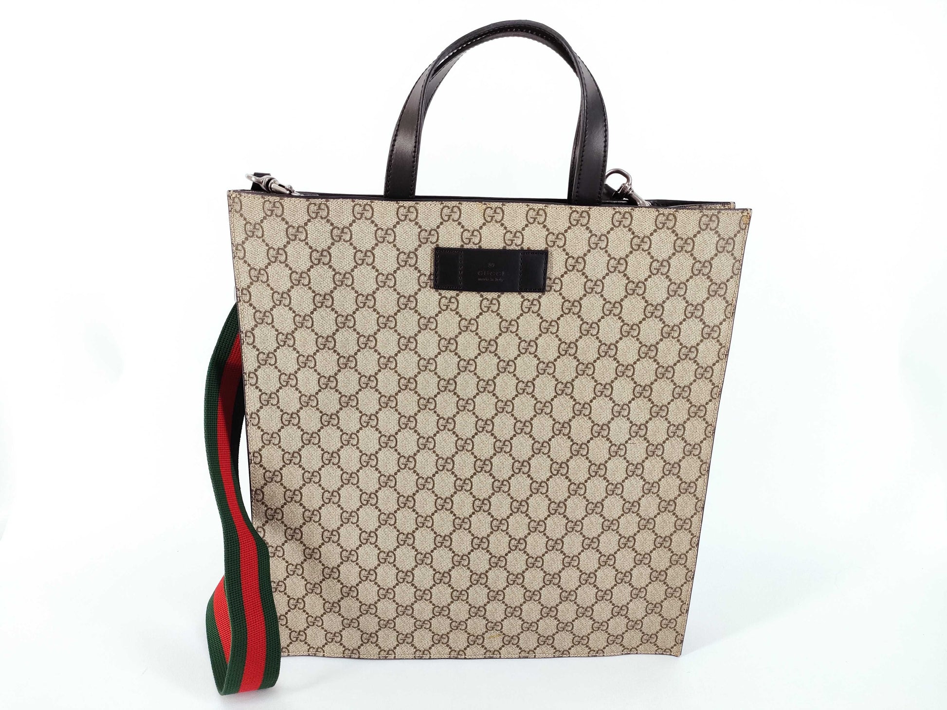 GUCCI GG Canvas Gucci Sherry 2-Way Tote Bag