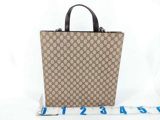 GUCCI GG Canvas Gucci Sherry 2-Way Tote Bag