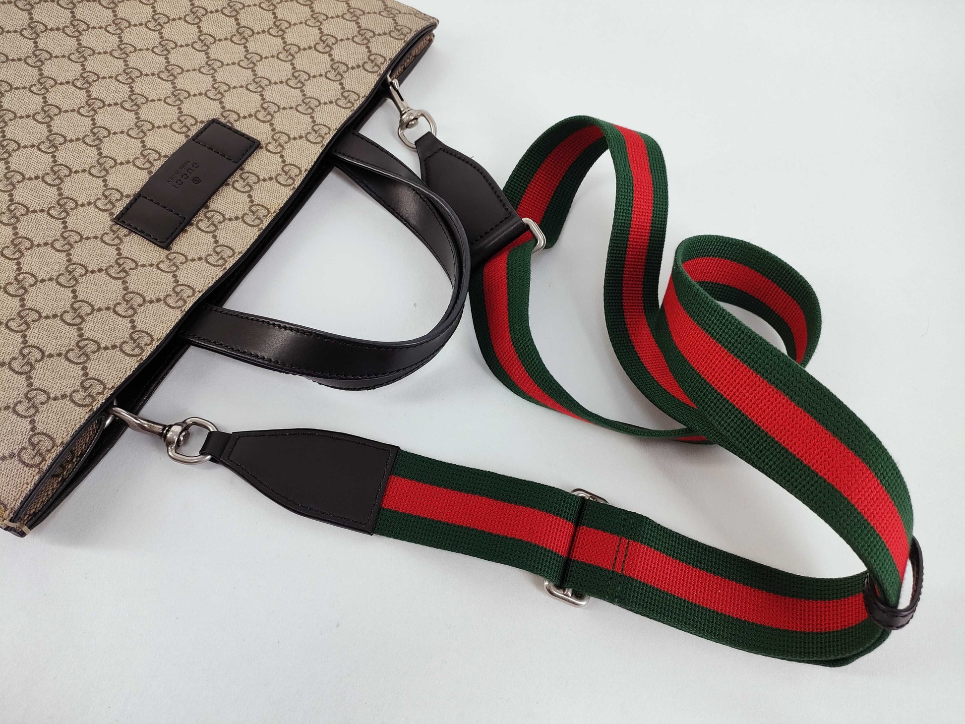 GUCCI GG Canvas Gucci Sherry 2-Way Tote Bag