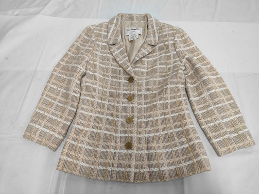 CHANEL CHANEL Tweed Jacket Size 34 Coco Button Jacket