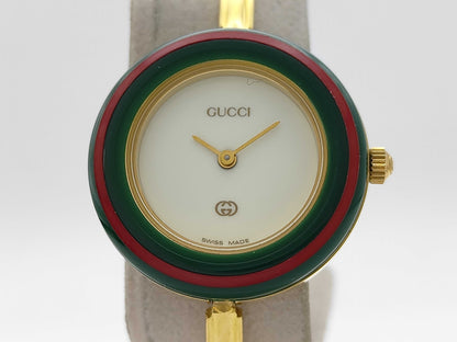 GUCCI Change Bezel 11/12 0708832 Quartz Women's Watch Current Condition Immobile