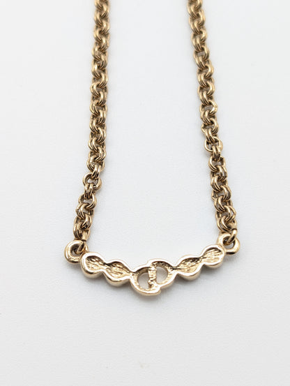 Dior Dior Gold Logo Necklace