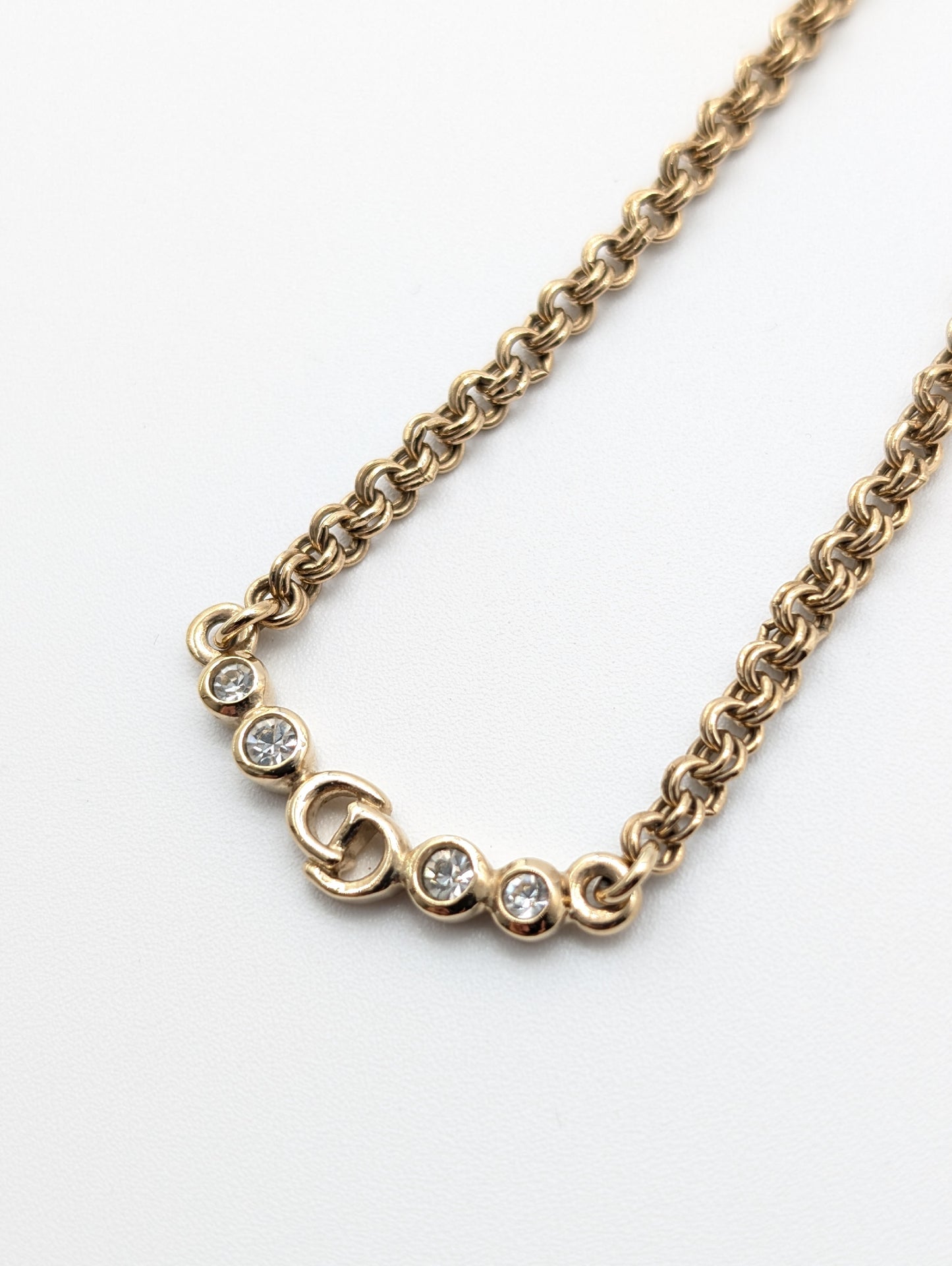 Dior Dior Gold Logo Necklace