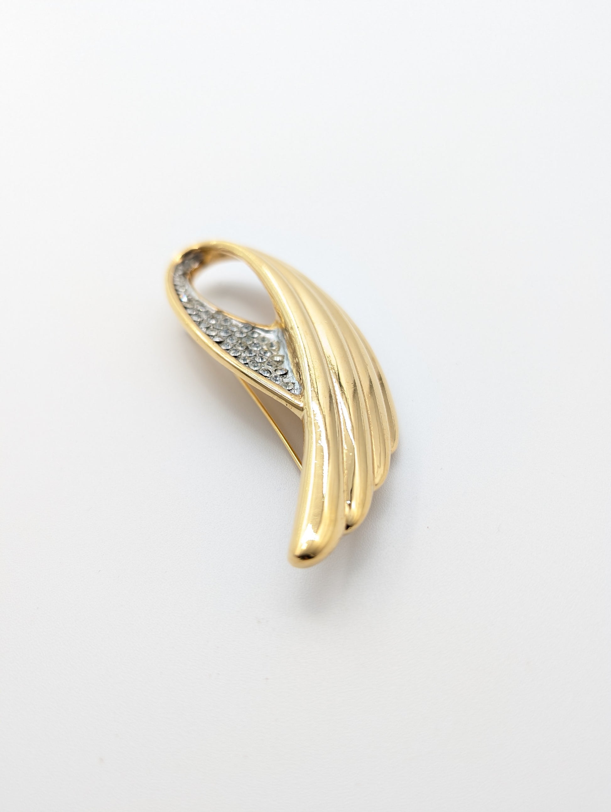 Yves Saint Laurent Yves Saint Laurent Feather Gold Brooch