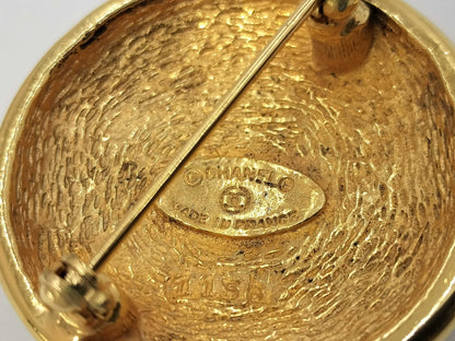 CHANEL Coco Mark Gold Brooch