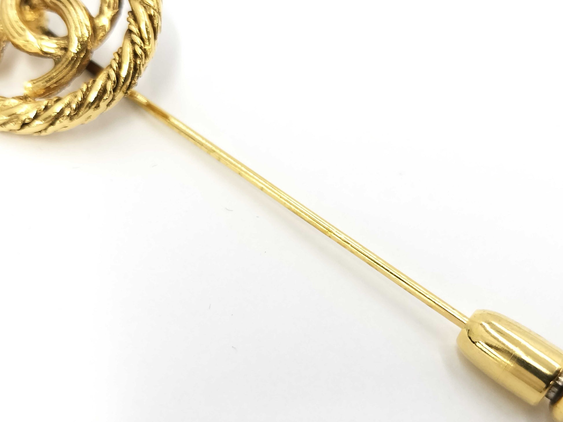 CHANEL Gold Pin Brooch