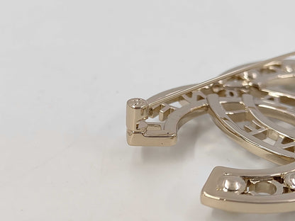 CHANEL Coco Mark Faux Pearl Rhinestone B25 V Brooch