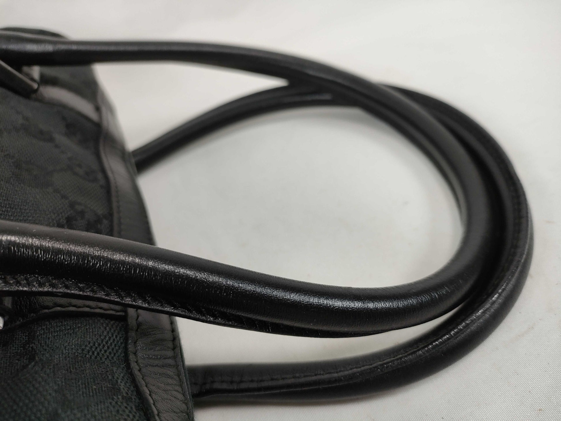 GUCCI GG Canvas Handbag 000 0851 Black W28cm Handbag