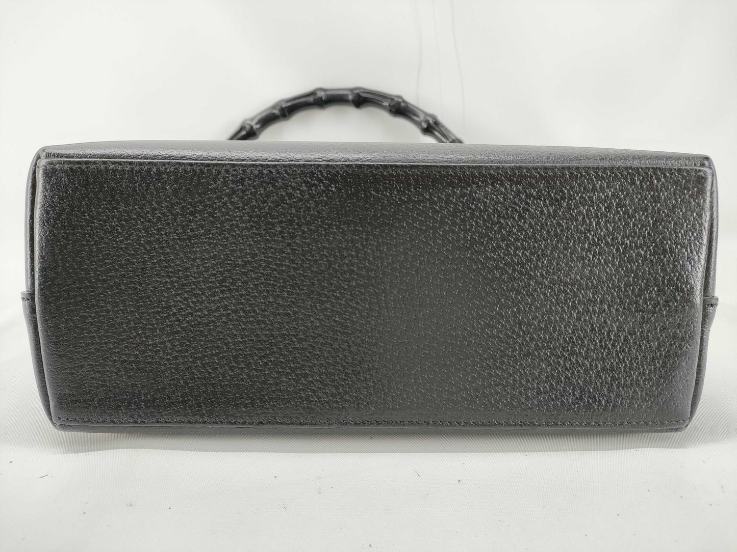 GUCCI Bamboo Handbag 001 1880 Black W25cm Handbag