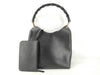 GUCCI Bamboo Handbag 001 1880 Black W25cm Handbag