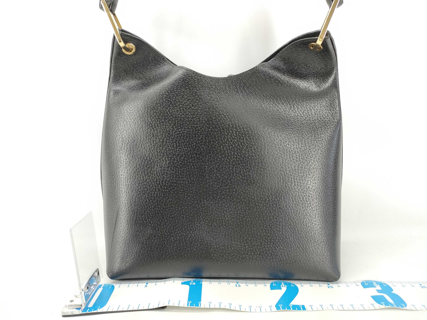 GUCCI Bamboo Handbag 001 1880 Black W25cm Handbag