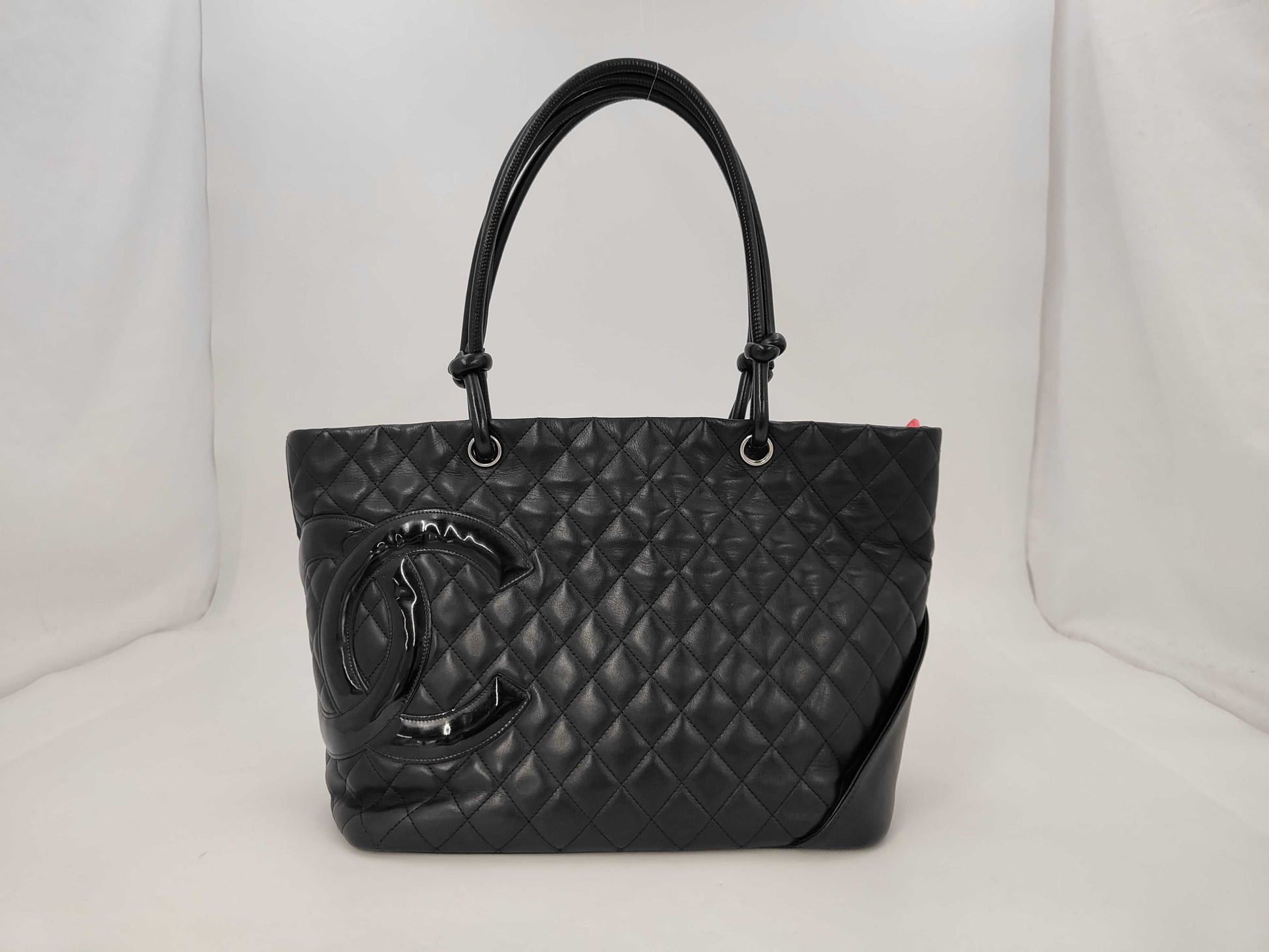 CHANEL Cambon Line Black W30cm Tote Bag