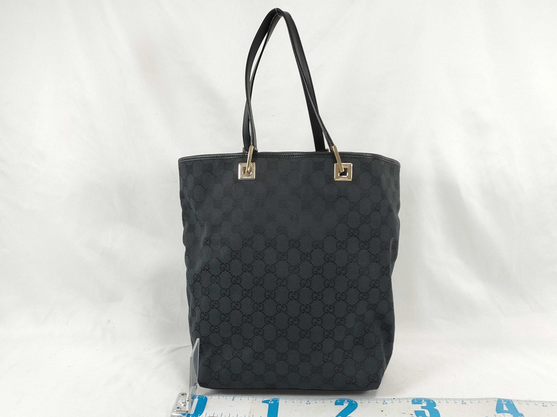 GUCCI GG Canvas Tote Bag 002 1098 Black W24cm Tote Bag