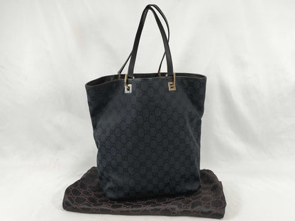 GUCCI GG Canvas Tote Bag 002 1098 Black W24cm Tote Bag