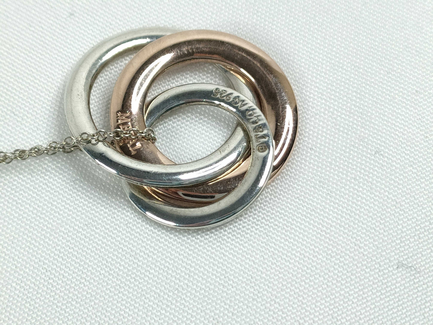 Tiffany & Co. TIFFANY Interlocking Circle Necklace 925 5.0g Necklace