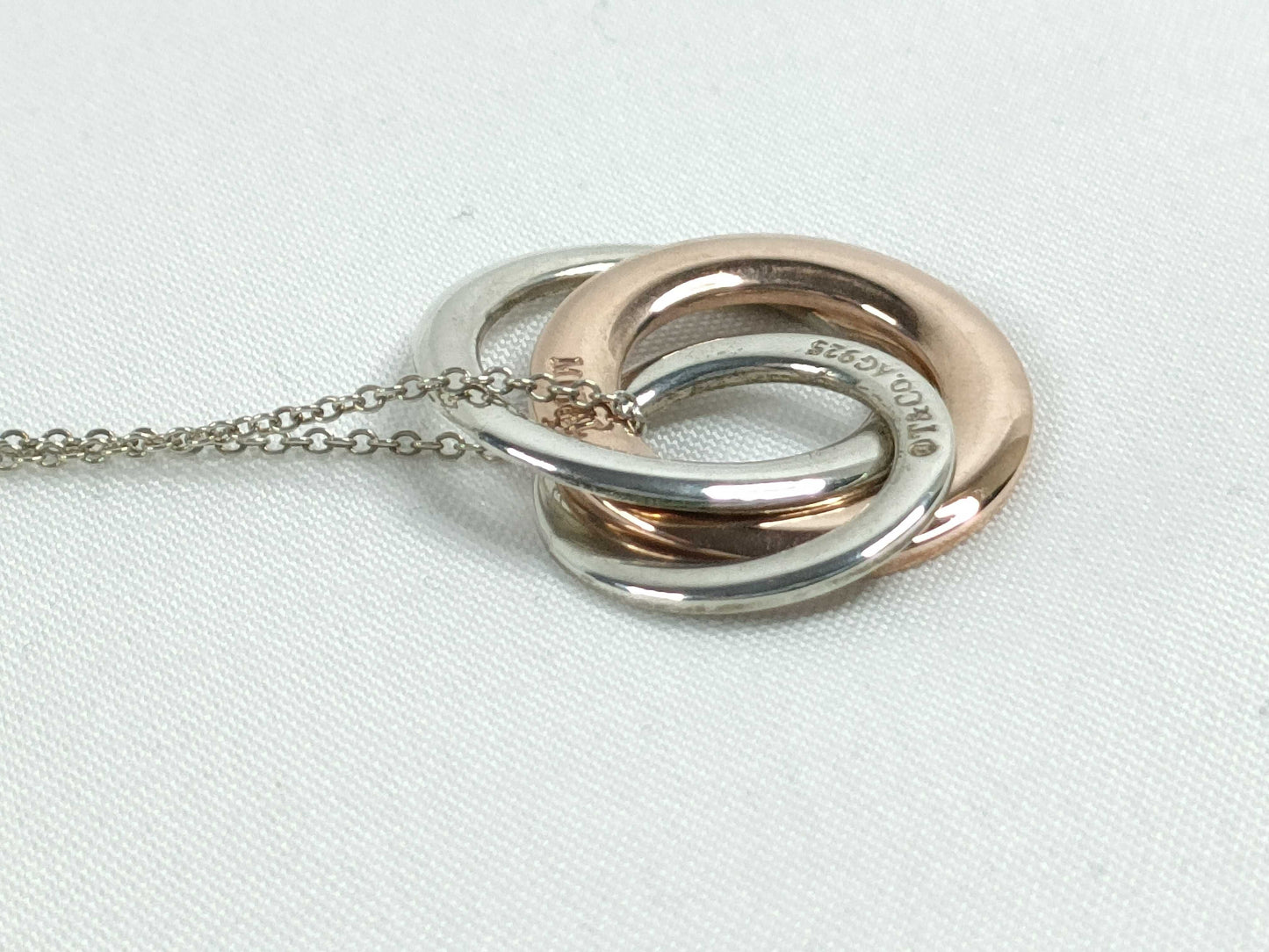 Tiffany & Co. TIFFANY Interlocking Circle Necklace 925 5.0g Necklace