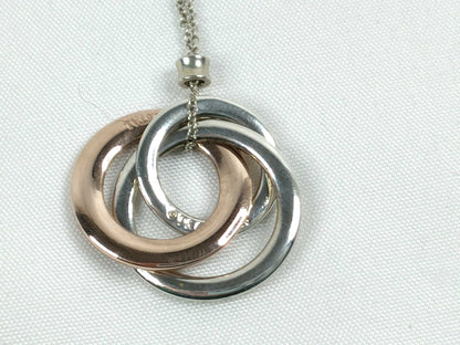 Tiffany & Co. TIFFANY Interlocking Circle Necklace 925 5.0g Necklace