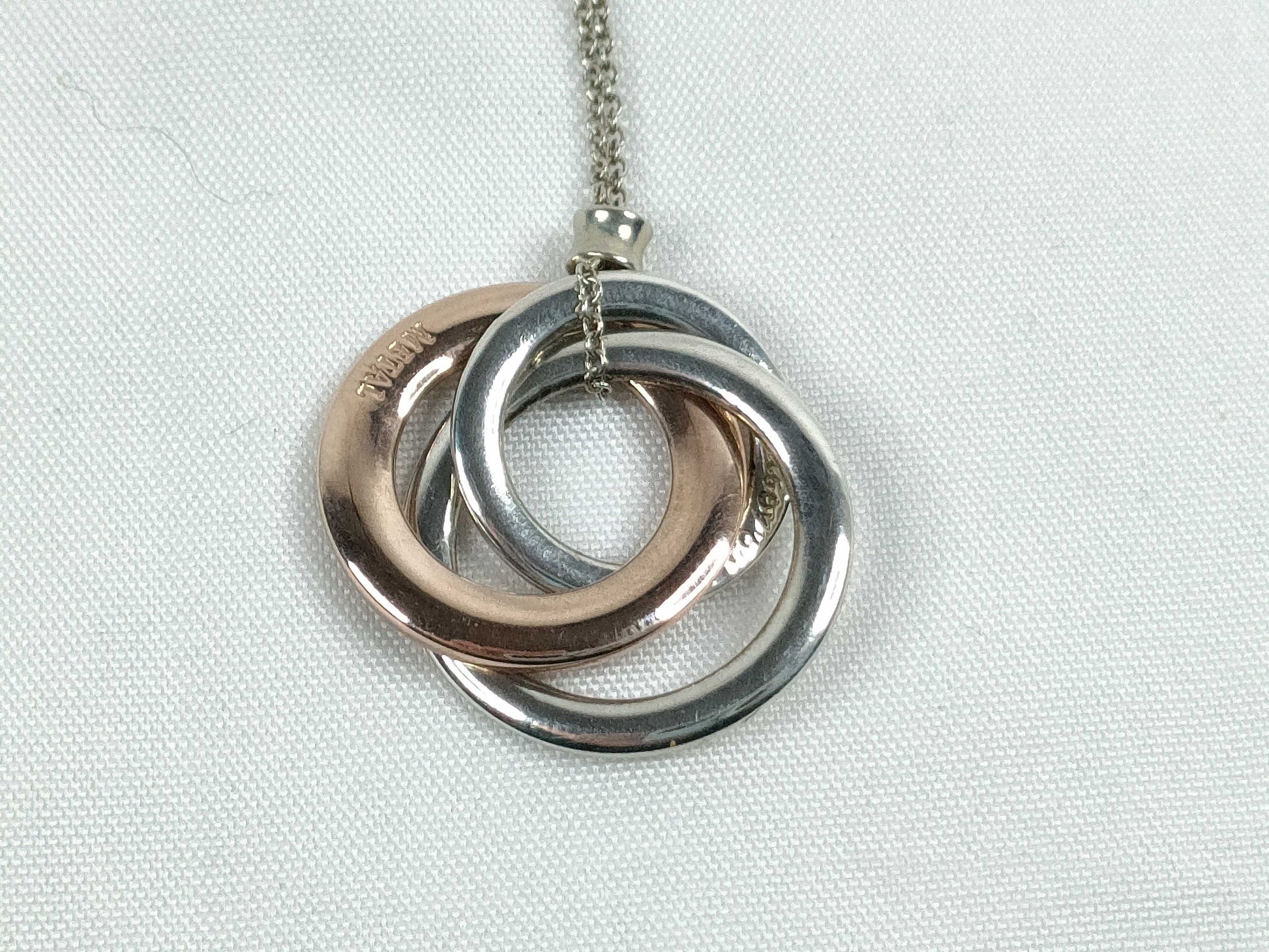 Tiffany & Co. TIFFANY Interlocking Circle Necklace 925 5.0g Necklace