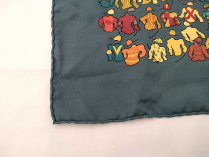 HERMES Carré HERMES Petit Carré Carré 45 Silk Scarf Jockey's Uniform Competition Uniform Navy Other Accessories