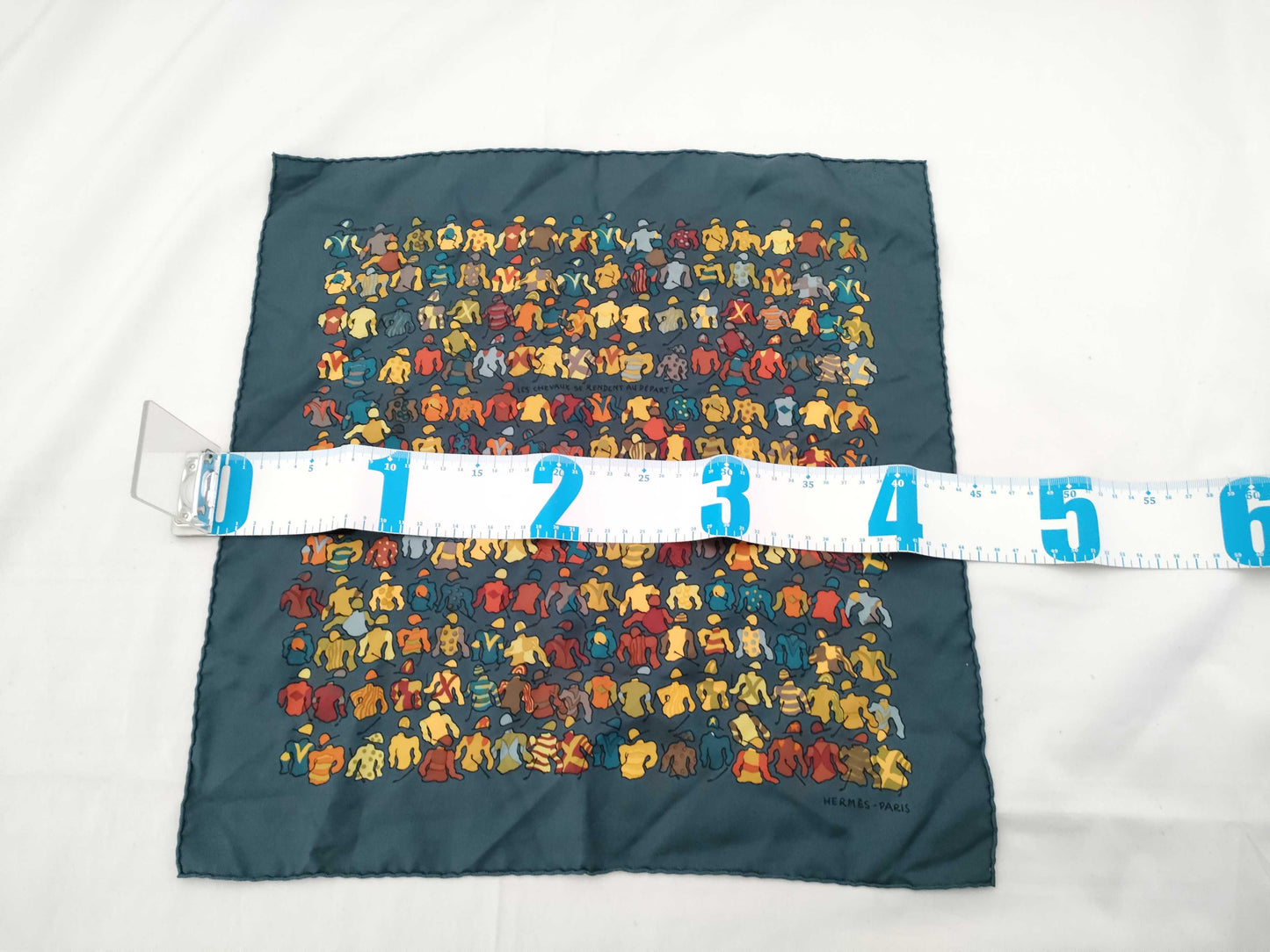 HERMES Carré HERMES Petit Carré Carré 45 Silk Scarf Jockey's Uniform Competition Uniform Navy Other Accessories
