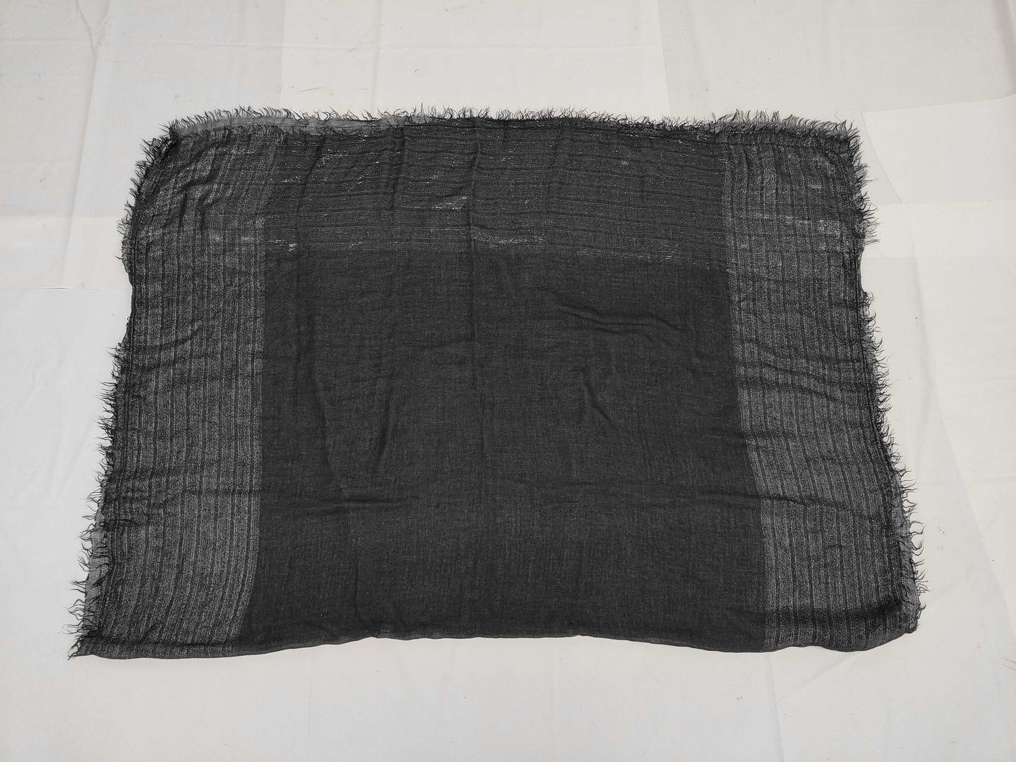 CHANEL Coco Mark Shawl with Stones, Black, Other Accessories