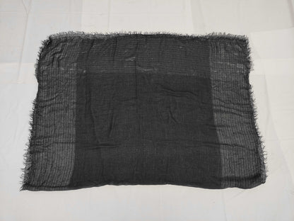 CHANEL Coco Mark Shawl with Stones, Black, Other Accessories