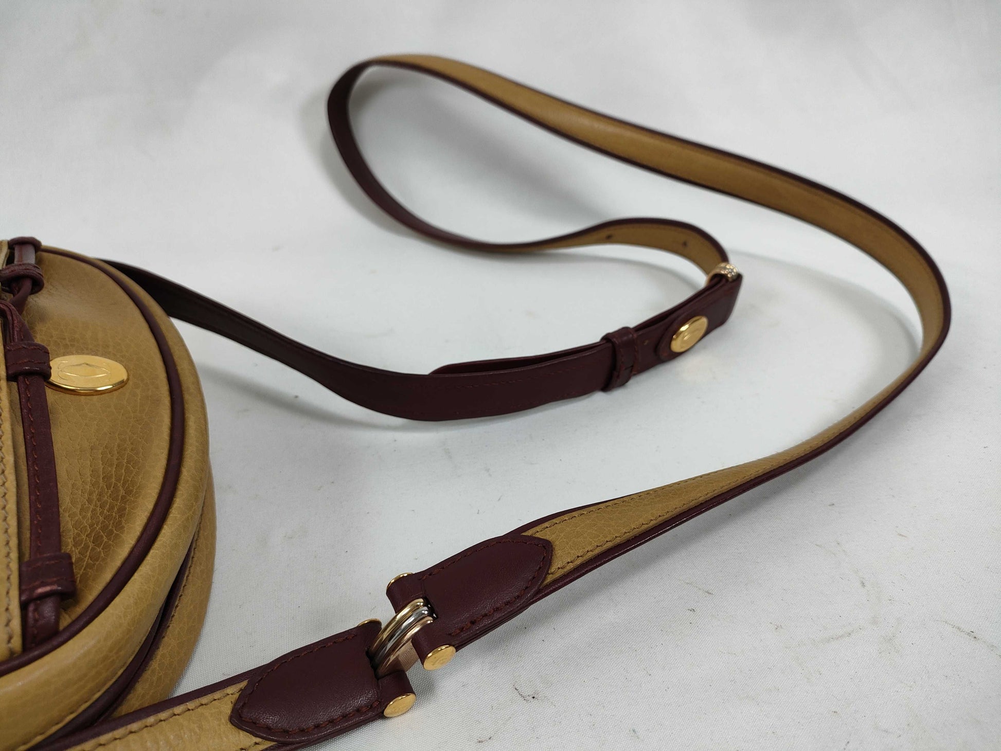 Cartier Must Cartier Leather Must Line Shoulder Bag Yellow/Red W20cm Shoulder Bag