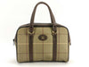 Burberrys Check Canvas Saffiano Leather Mini Boston Bag W30cm Boston Bag