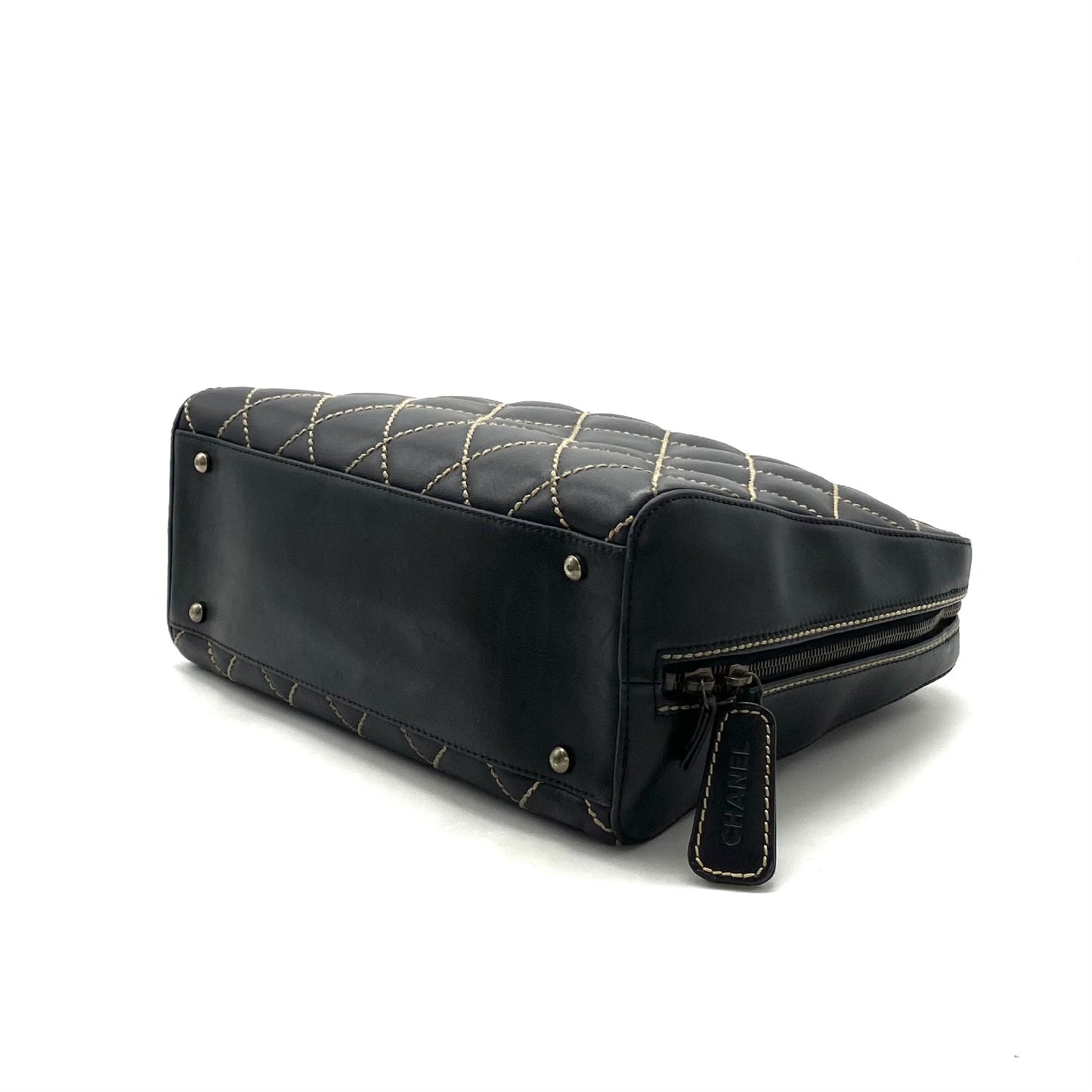 CHANEL CHANEL Wild Stitch Leather Tote Bag