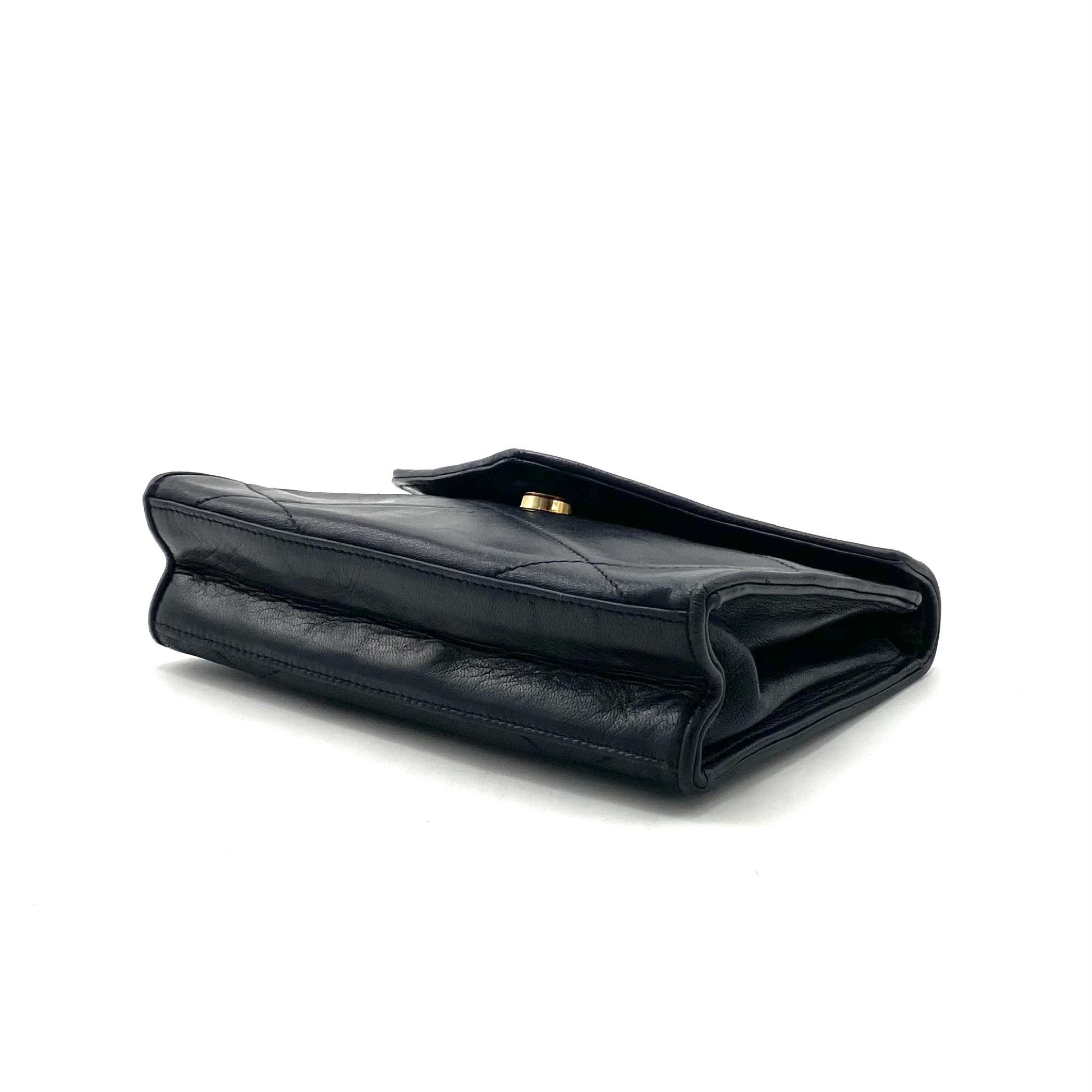 CHANEL CHANEL Matelasse Coco Mark Lambskin Top Handbag