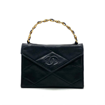 CHANEL CHANEL Matelasse Coco Mark Lambskin Top Handbag
