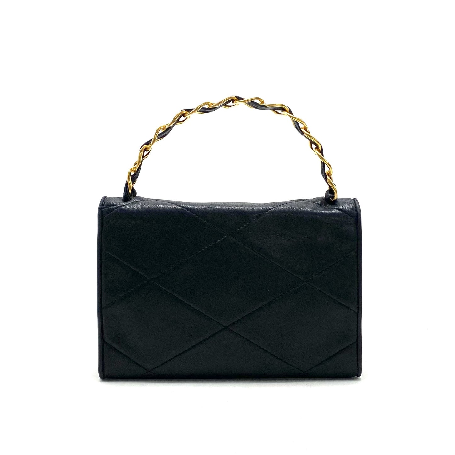 CHANEL CHANEL Matelasse Coco Mark Lambskin Top Handbag