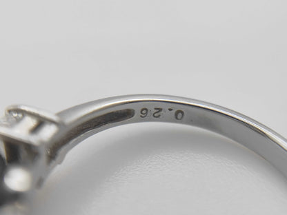 TASAKI Pearl Ring, Diameter 9.0mm, D0.26ct, Pt900, 5.0g 