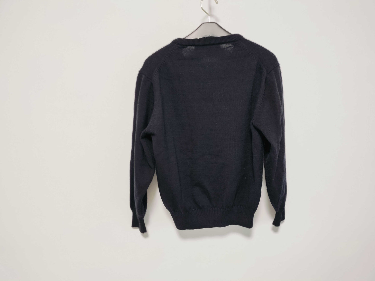 Dior Christian Dior Logo Knit Women's V-Neck Sweater Black Top