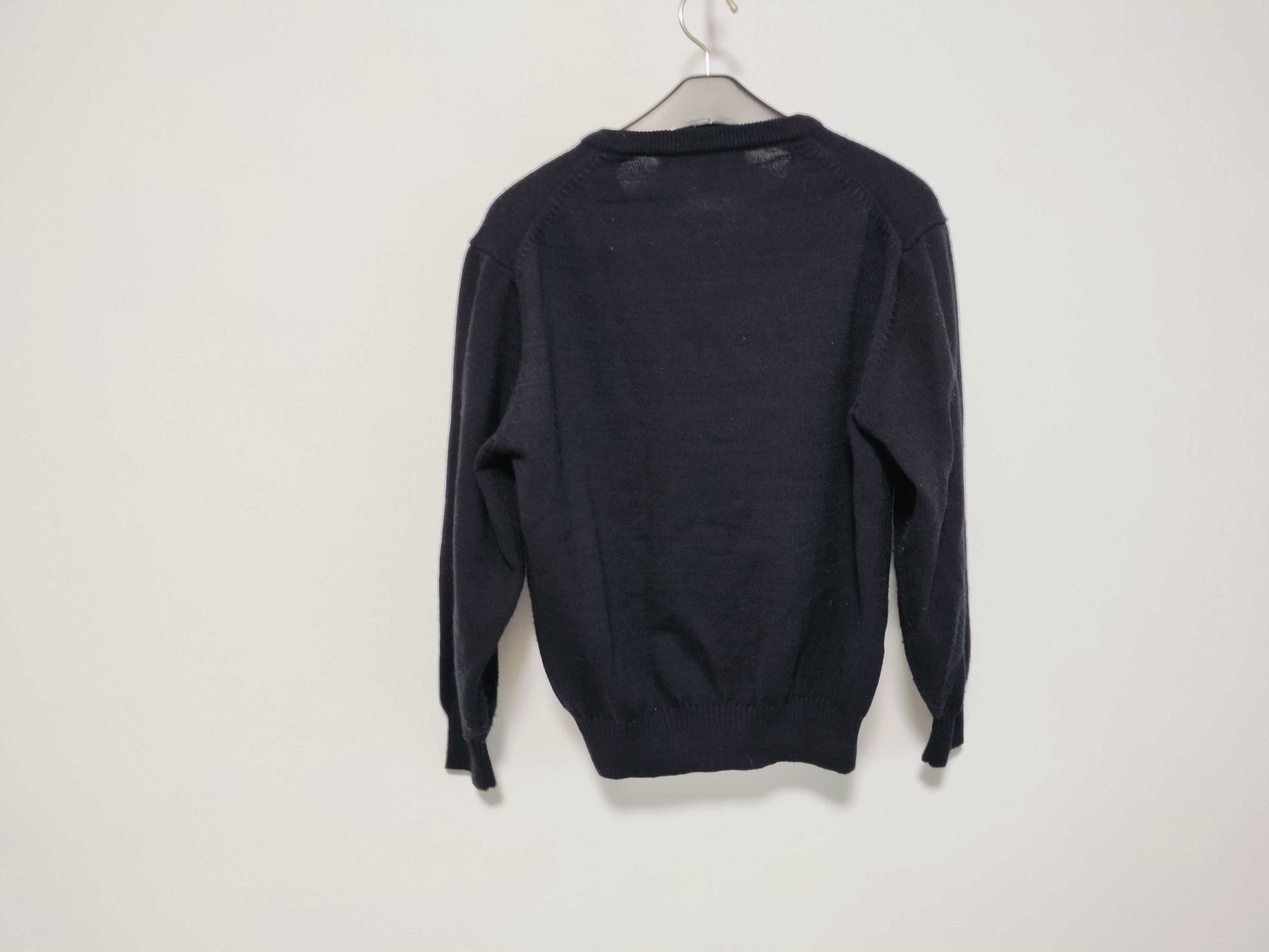 Dior Christian Dior Logo Knit Women's V-Neck Sweater Black Top