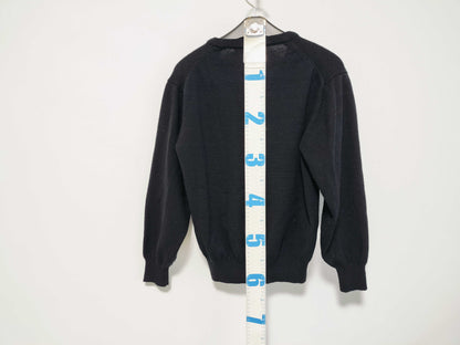 Dior Christian Dior Logo Knit Women's V-Neck Sweater Black Top