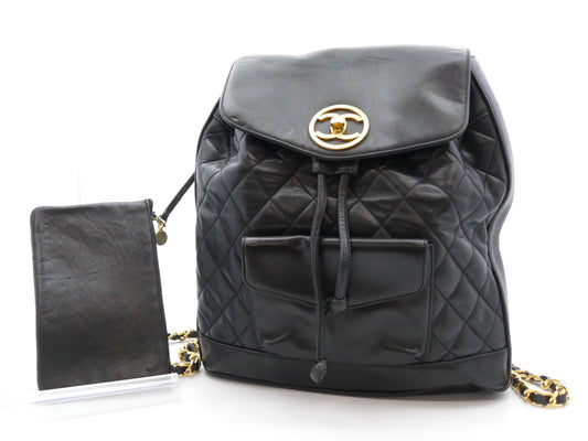 CHANEL Matelasse Coco Mark Chain Backpack