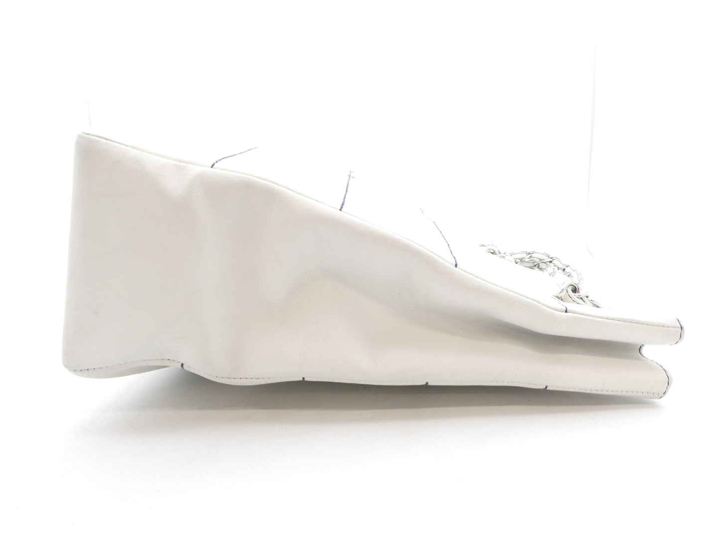 CHANEL Chocolate Bar Coco Mark Leather Chain Tote Bag