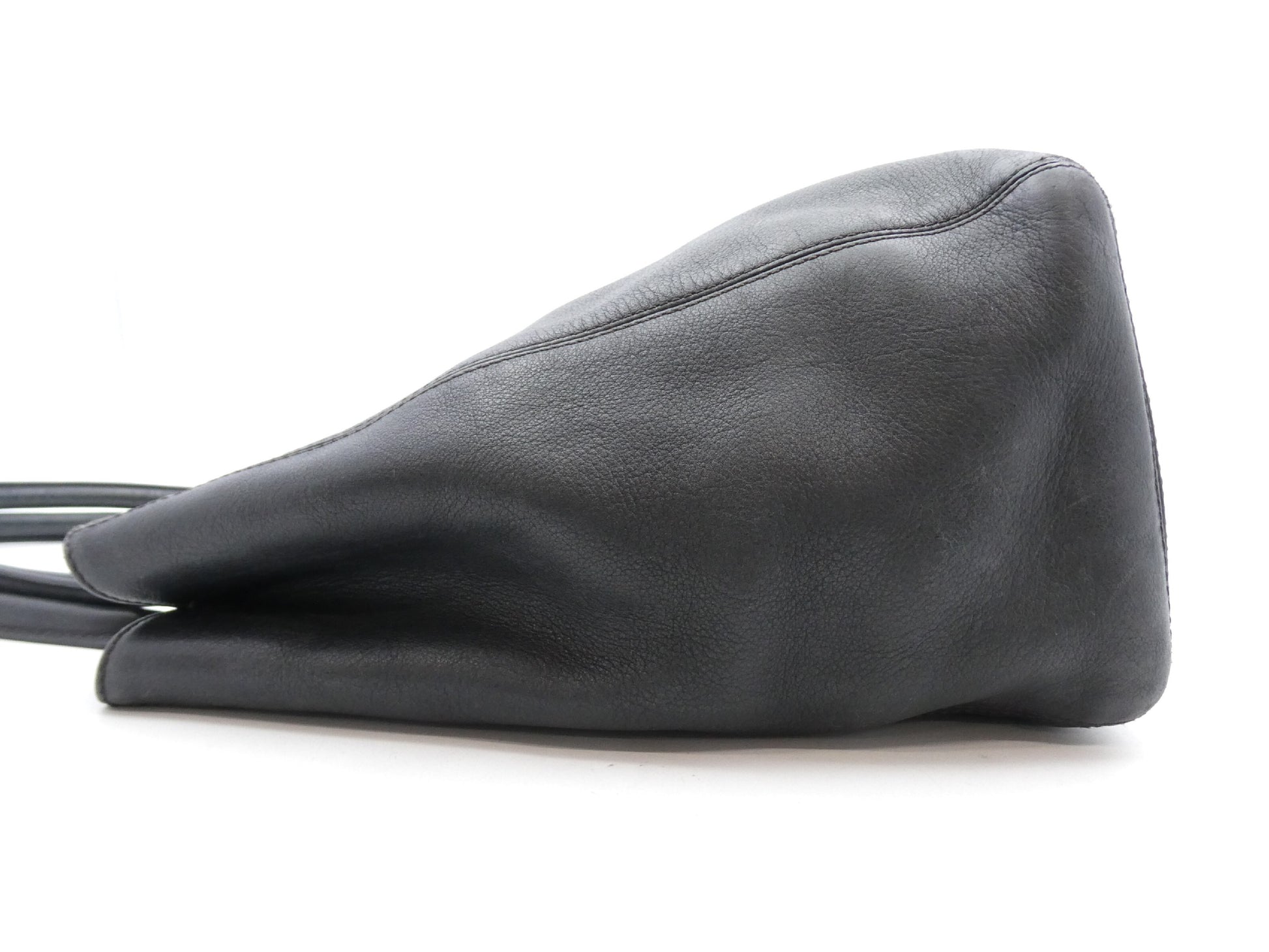 CHANEL Coco Mark Turn Lock Leather Tote Bag