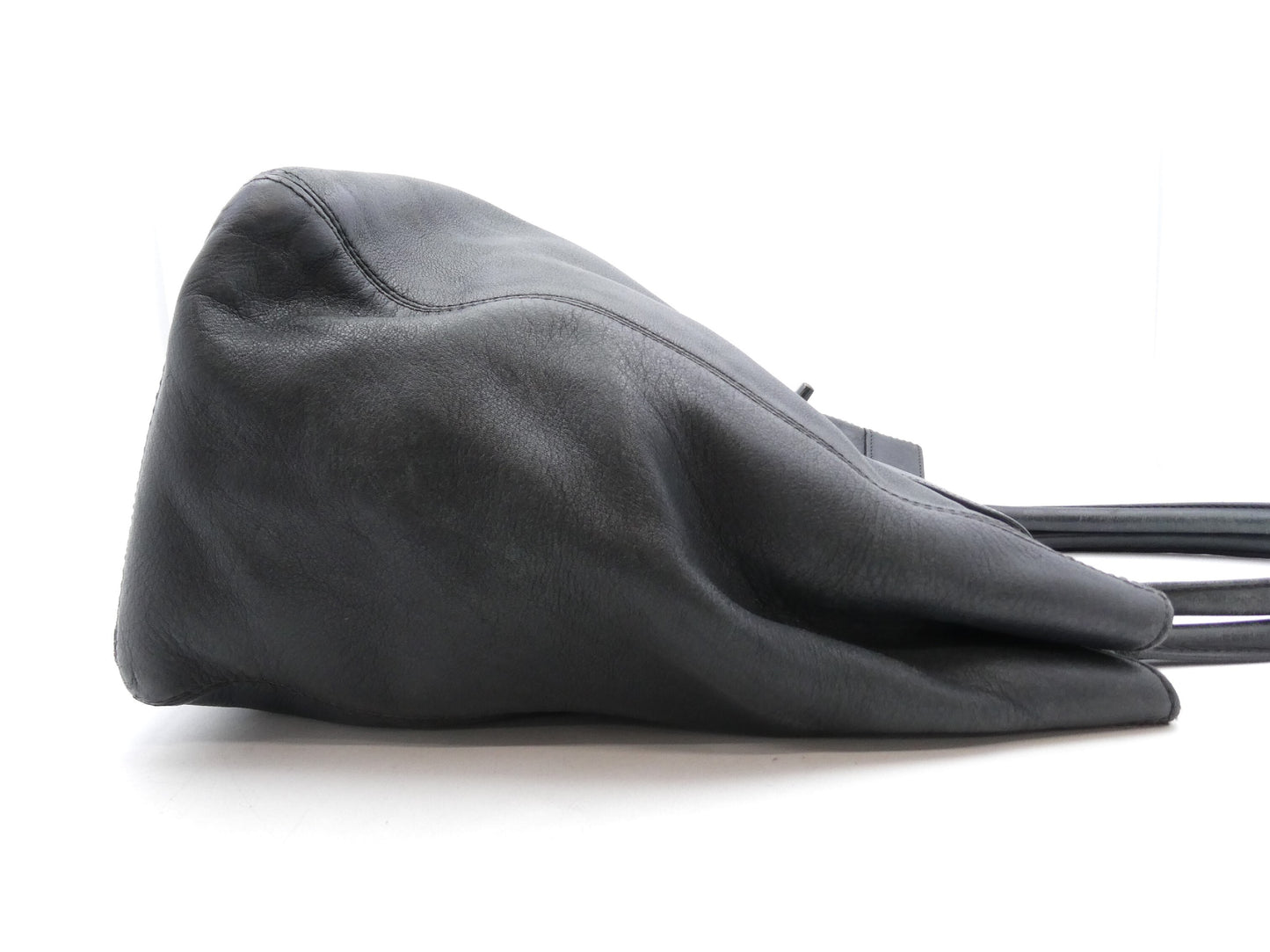 CHANEL Coco Mark Turn Lock Leather Tote Bag