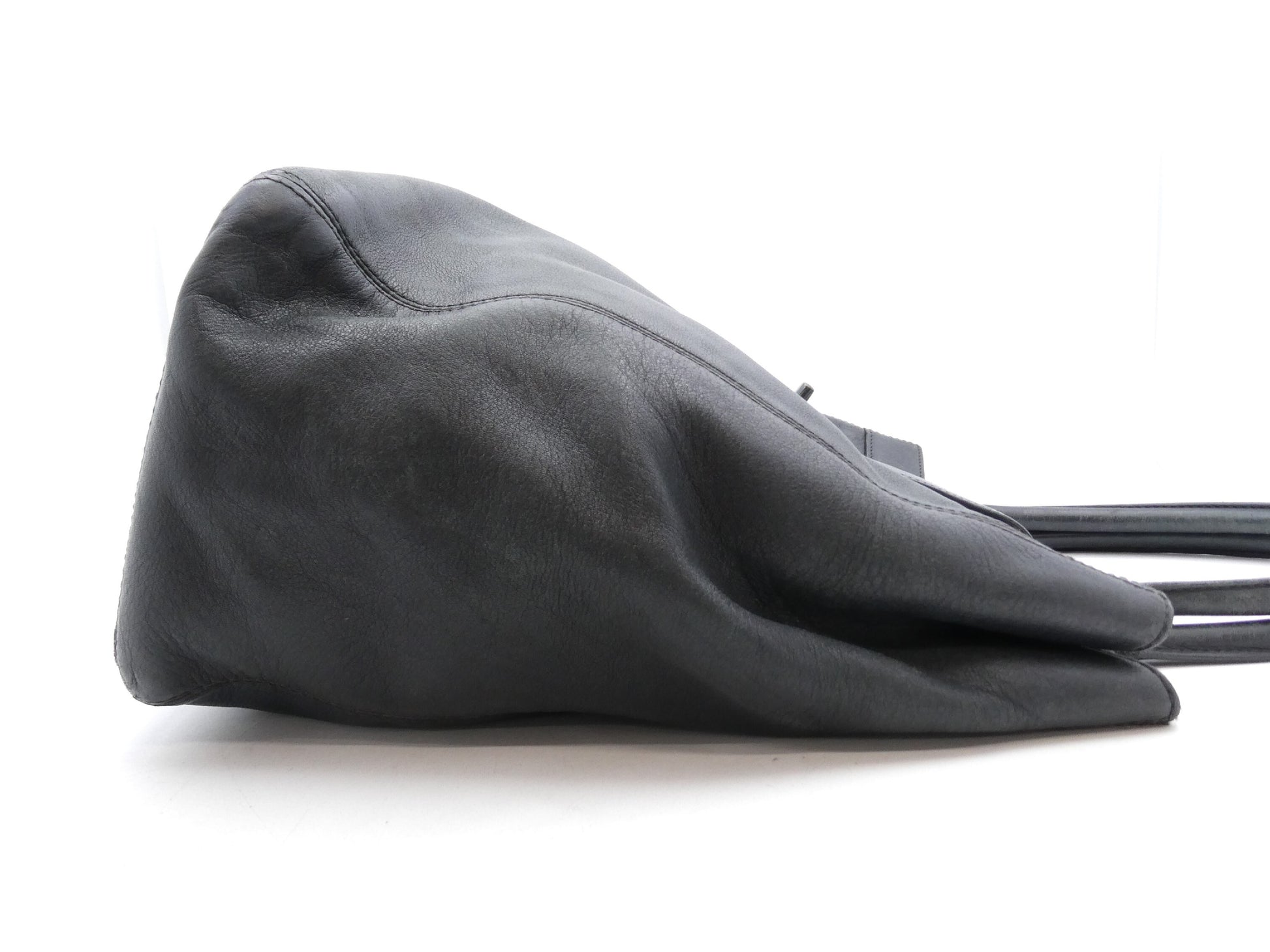 CHANEL Coco Mark Turn Lock Leather Tote Bag