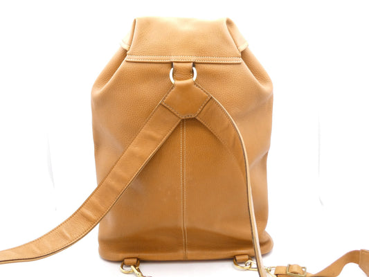 HERMES Leather Vintage Backpack with OW Stamp