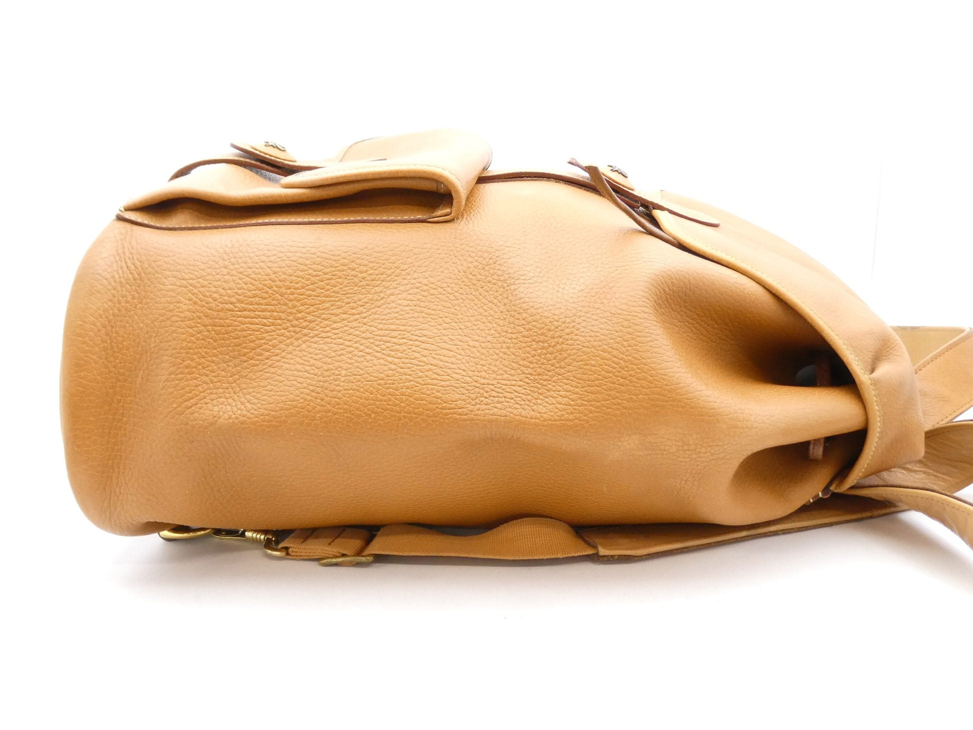 HERMES Leather Vintage Backpack with OW Stamp