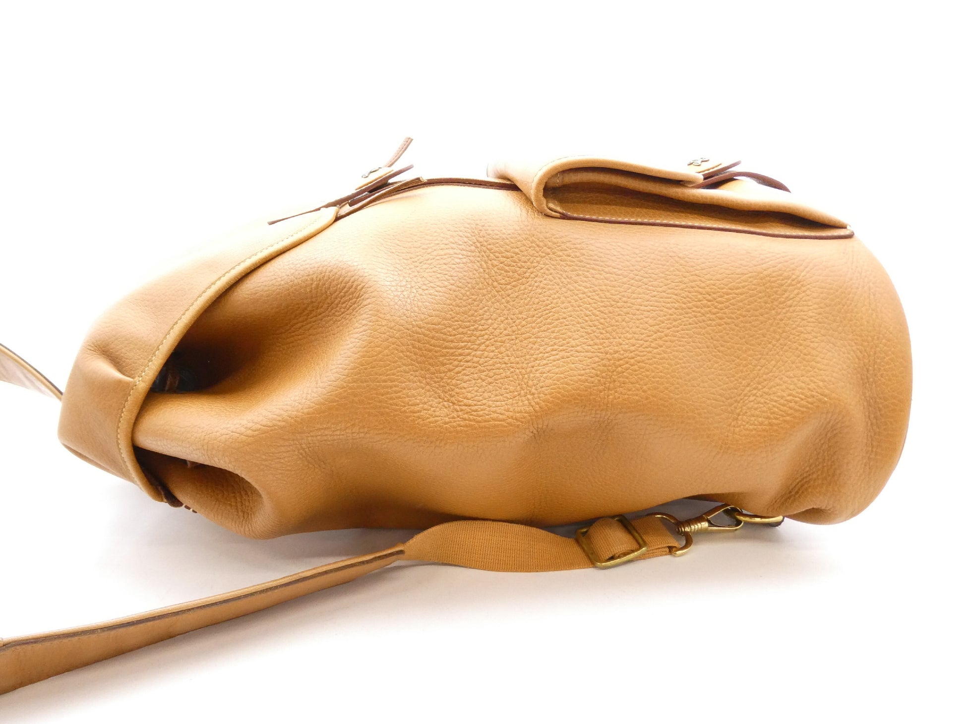 HERMES Leather Vintage Backpack with OW Stamp